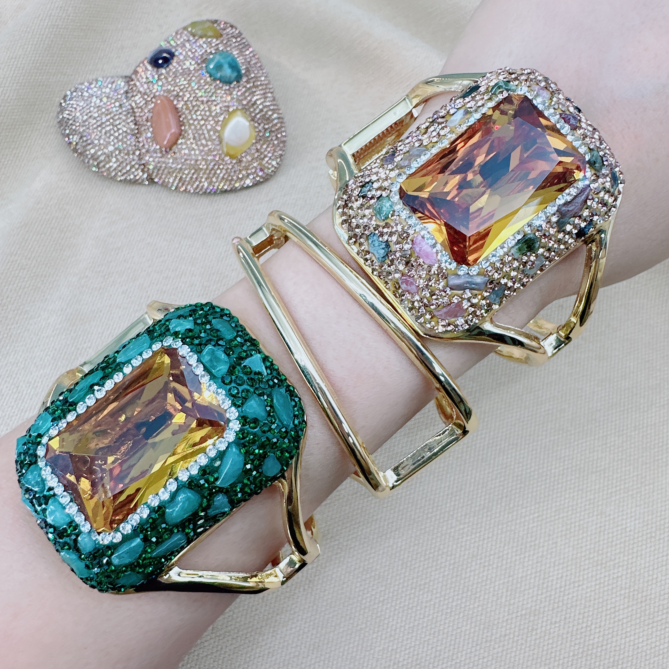 Iridescent Star Sudan Stone Bracelet